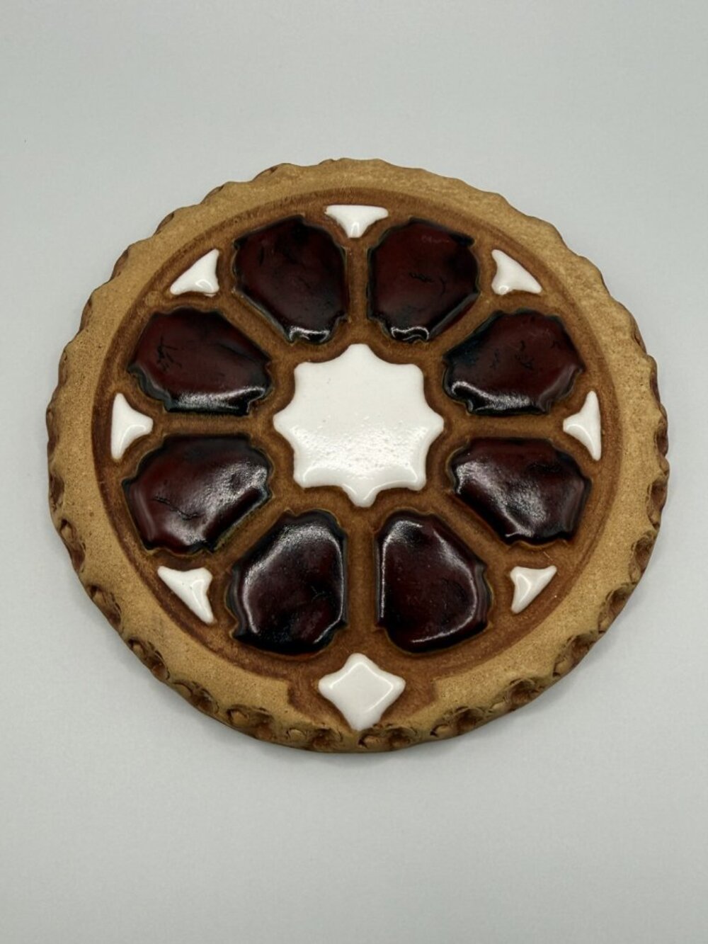 VTG Jane Ashley Stoneware Pottery Trivet/Bread Warmer